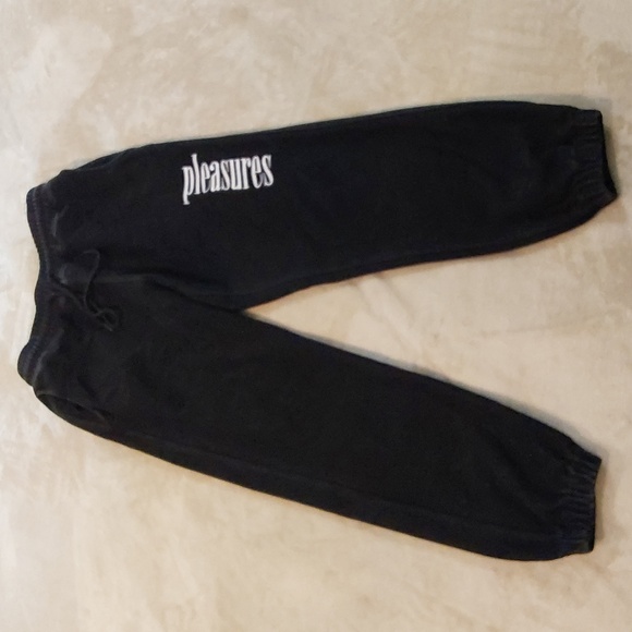 PLEASURES Logic Reverse Terry Sweat pants Mens Size S - Picture 3 of 16